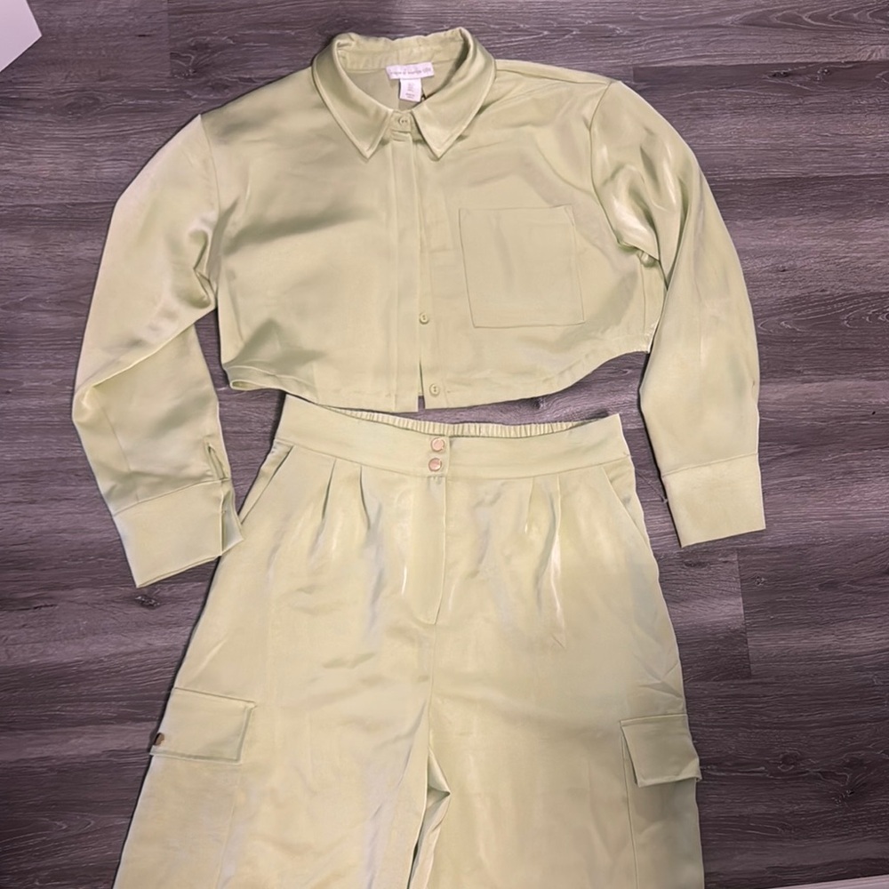 House of Harlow 1960 Green Jumpsuit